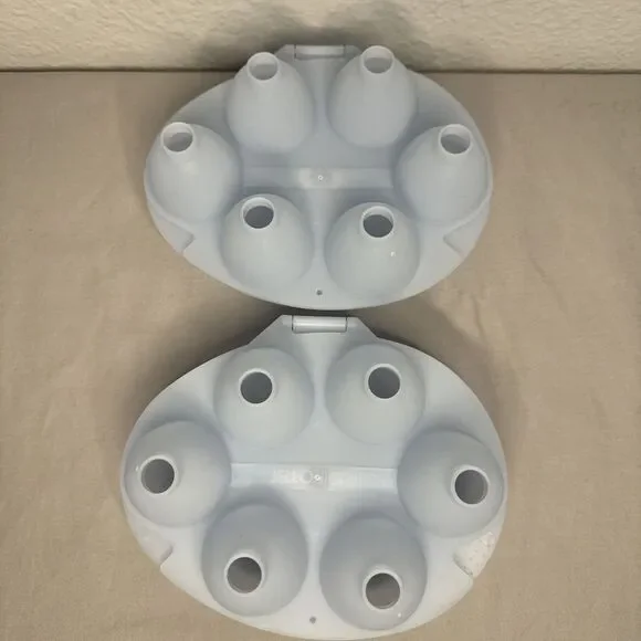 Set Of 2 Vintage Jello Jigglers Egg Molds With Hinge - Picture 4 of 6